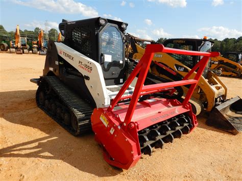 terex skid steer with forestry mulcher|terex position track for sale.